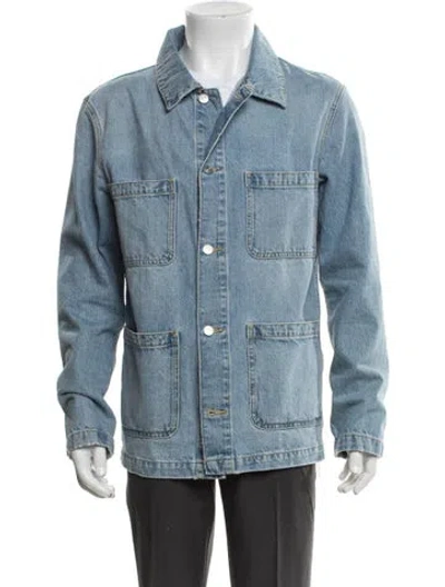 Pre-owned Sandro Denim Jacket In Blue
