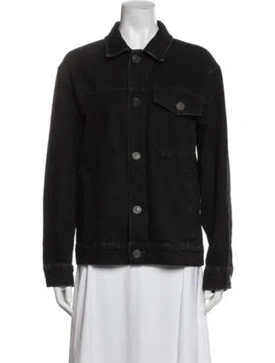 Pre-owned Sandro Denim Jacket In Blue