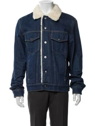 Pre-owned Sandro Denim Jacket In Blue