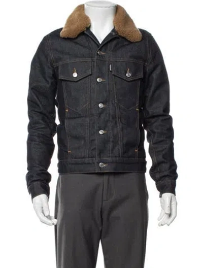 Pre-owned Sandro Denim Jacket In Blue