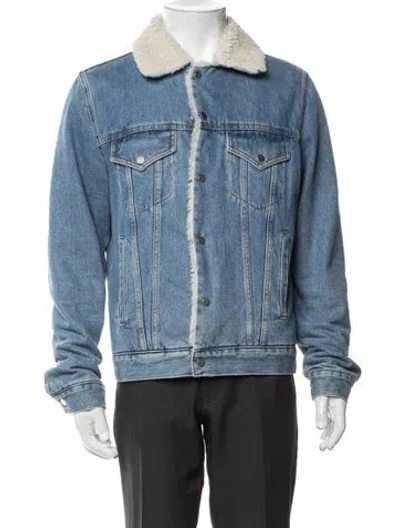 Pre-owned Sandro Denim Jacket In Blue