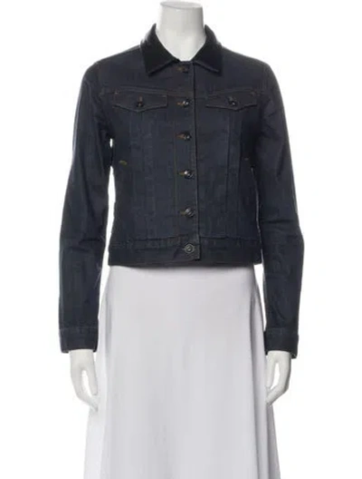 Pre-owned Sandro Denim Jacket In Blue