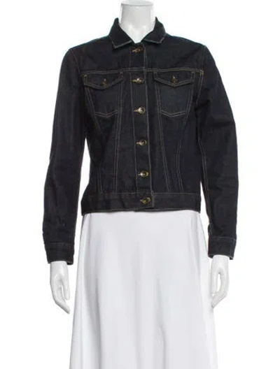 Pre-owned Sandro Denim Jacket In Gray