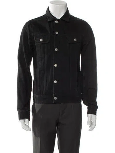 Pre-owned Sandro Denim Jacket In Gray