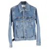 Sandro Denim Jacket In Blue Cotton In Blue