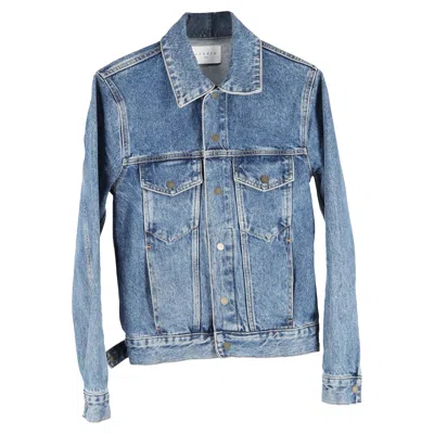 Sandro Denim Jacket In Blue Cotton