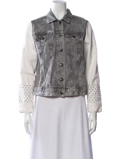 Pre-owned Sandro Denim Jacket In Multi