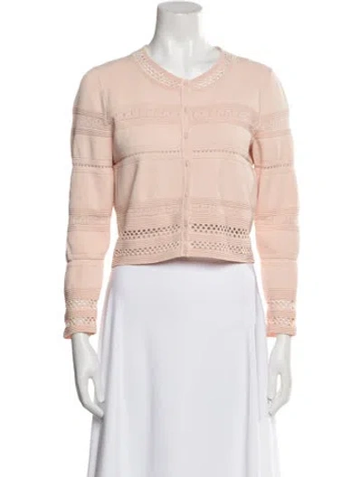 Pre-owned Sandro Denim Jacket In Pink