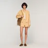 Sandro Denim Jacket In Sand