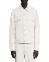 Sandro Denim Jacket In White