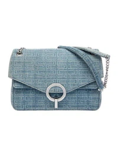 Pre-owned Sandro Denim Shoulder Bag In Blue