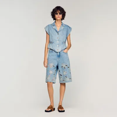 SANDRO TOP EN JEAN