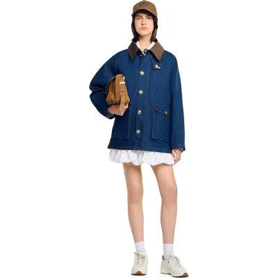 Sandro Denim Workwear Jacket