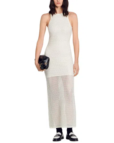 Sandro Diamond Dress In Neutral