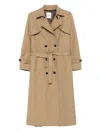 Sandro Trenchcoat Mit Gürtel In Brown