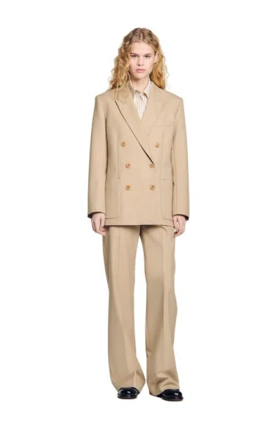 Sandro Double-breasted Suit Jacket