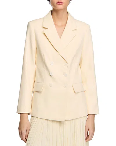 SANDRO DOUBLE BREASTED SUIT JACKET