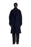 Sandro Double-breasted Wool Coat