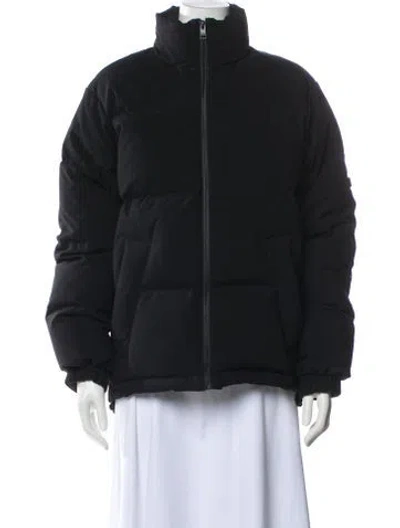 Pre-owned Sandro Down Coat In Black
