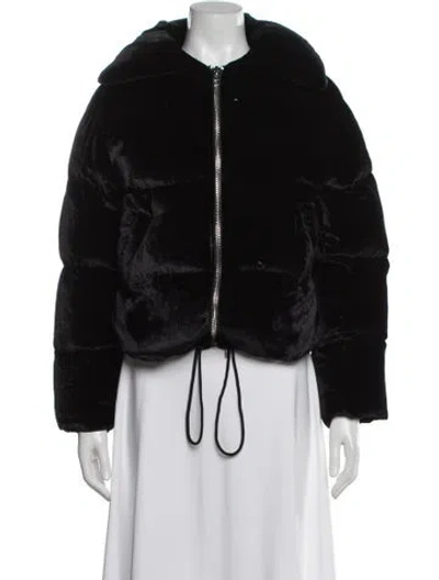 Pre-owned Sandro Down Jacket In Black