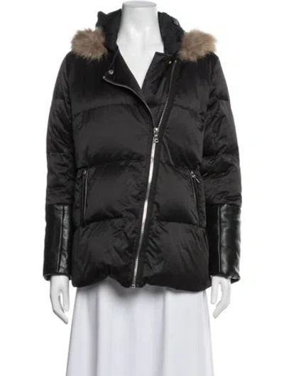 Pre-owned Sandro Down Jacket In Black