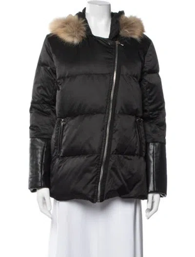 Pre-owned Sandro Down Jacket In Black