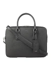 SANDRO DOWNTOWN LARGE SAFFIANO LEATHER BRIEFCASE