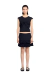 Sandro Draped T-shirt In Black