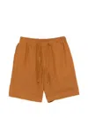 Sandro Drawstring Deck Shorts In Brown