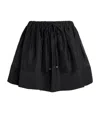 Sandro Drawstring Mini Skirt In Black
