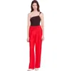 Sandro Drawstring Trousers In Red
