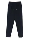 Sandro Drawstring-waist Trousers In Blue