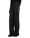 Sandro Virgin Wool Classic-fit Trousers In Brown