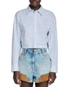 Sandro Check-pattern Shirt In Blue