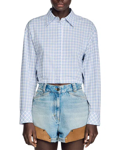 SANDRO EDENIS CHECK SHIRT