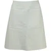 Sandro Elanna Ponte Mini Skirt In White Viscose In White