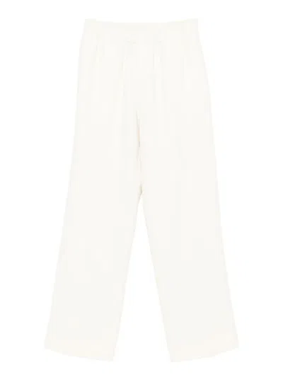 Sandro Elastic-waistband Trousers In Neutral