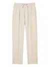 Sandro Elasticated-drawstring Trousers In Neutral