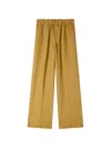 Sandro Elasticated Loose Trousers In Brown