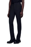 Sandro New Delta Elasticated Trousers In Black