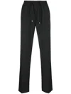 Sandro Elasticated-waist Tailored Trousers In Black
