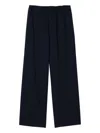 Sandro Mens Dark Grey Elasticated-waist Wide-leg Stretch-woven Trousers Xl In Black