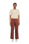 Sandro Elasticated Wide-leg Cotton Trousers