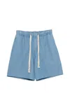 Sandro Shorts Mit Elastischem Bund In Blue