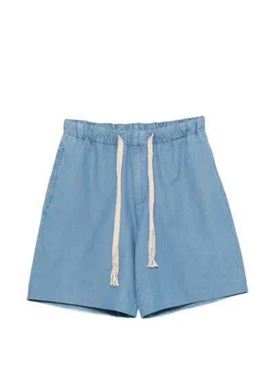 Sandro Shorts Mit Elastischem Bund In Blue