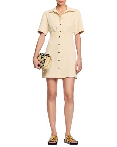 Sandro Ella Dress In Metallic