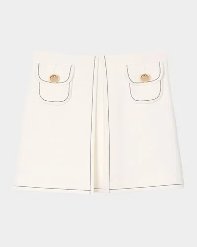 SANDRO ELO PLEATED MINI SKIRT