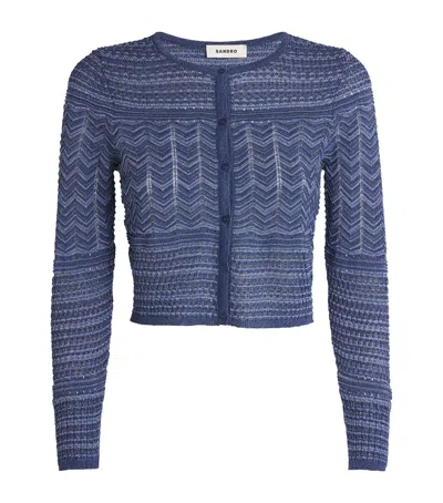 SANDRO EMBELLISHED CARDIGAN