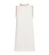 Sandro Embellished Mini Dress In Beige