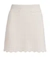 Sandro Roxane Crochet Mini Skirt In Beige